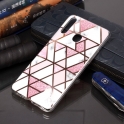 Etui SAMSUNG GALAXY A20S Slim Case Art Marble Pattern TPU biało-różowe