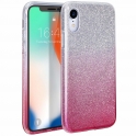 Etui SAMSUNG GALAXY A71 Brokat Glitter srebrno-różowe
