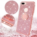 Etui Diamond Ring Glitter Brokat SAMSUNG GALAXY S10 różowe