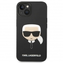 Oryginalne Etui IPHONE 14 Karl Lagerfeld Harcase Silicone Karl's Head Magsafe czarne