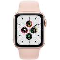 Smartwatch Apple Watch SE GPS 40mm Aluminium złoty z piaskowym róż paskiem Sport