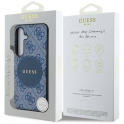 Etui SAMSUNG GALAXY S25+ Guess 4G Round Patch Classic Logo MagSafe niebieskie