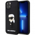 Oryginalne Etui IPHONE 14 PLUS Karl Lagerfeld Hardcase Rubber Ikonik 3D (KLHCP14M3DRKINK) czarne