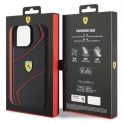 Oryginalne Etui APPLE IPHONE 15 PRO MAX Ferrari Hardcase Twist Metal Logo (FEHCP15XPTWK) czarne