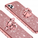 Etui Diamond Ring Brokat IPHONE 11 różowe