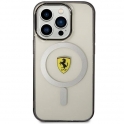Oryginalne Etui IPHONE 14 PRO MAX Ferrari Hardcase Outline Magsafe (FEHMP14XURKT) transparentne