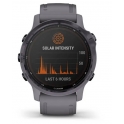 Smartwatch Garmin Fenix 6S Pro Solar Fioletowa stal z szarym paskiem 010-02409-15