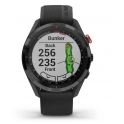 Smartwatch Garmin Approach S62 Czarną ceramiczną ramką z czarną opaską