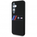 Mercedes Etui SAMSUNG GALAXY S25 BMW Silicone Middle Tricolor Stripes MagSafe czarne