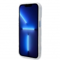 Oryginalne Etui IPHONE 14 PRO Guess Hard Case Metal Outline Magsafe (GUHMP14LHTRMB) niebieskie