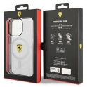Oryginalne Etui IPHONE 14 PRO MAX Ferrari Hardcase Outline Magsafe (FEHMP14XURKT) transparentne