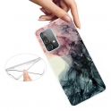 Etui SAMSUNG GALAXY A32 4G Slim Case Art TPU Protector Marble Pattern Styl D