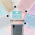 Etui Glitter SAMSUNG A9 2018 srebrno- niebieskie