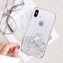 Etui IPHONE SE 2022 / SE 2020 / 7 / 8 Brokat Cekiny Glue Glitter Case transparentne