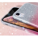 Etui SAMSUNG GALAXY A71 Brokat Glitter srebrno-różowe