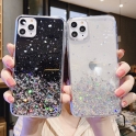 Etui VIVO Y21 / Y21S / Y33S Brokat Cekiny Glue Glitter Case transparentne