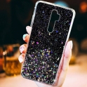 Etui IPHONE 14 PRO MAX Brokat Cekiny Glue Glitter Case czarne