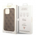 Oryginalne Etui IPHONE 14 PRO MAX Guess Hardcase 4G Charms Collection brązowe