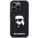 Oryginalne Etui IPHONE 14 PRO Karl Lagerfeld Hardcase Rubber Ikonik 3D (KLHCP14L3DRKINK) czarne