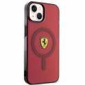 Oryginalne Etui IPHONE 14 Ferrari Hardcase Translucent Magsafe (FEHMP14SURKR) czerwone