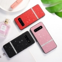 Etui Slim case Brokat Glitter SAMSUNG GALAXY S10 różowe