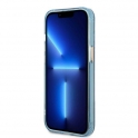 Oryginalne Etui IPHONE 13 Guess Hard Case Gold Outline Translucent MagSafe (GUHMP13MHTCMB) niebieskie