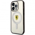 Oryginalne Etui IPHONE 14 PRO Ferrari Hardcase Outline Magsafe (FEHMP14LURKT) transparentne