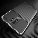 Etui XIAOMI REDMI 9 Pancerne Shockproof Carbon Fiber niebieskie
