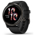 Smartwatch Garmin Venu 2 Niebieskoszara ramka ze stali nierdzewnej z czarną kopertą i silikonowym paskiem 010-02430-11