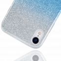 Etui Brokat Glitter SAMSUNG GALAXY S10+ PLUS srebrno-niebieskie