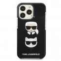 Oryginalne Etui IPHONE 13 PRO Karl Lagerfeld Hardcase Karl&Choupette Head czarne