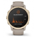 Smartwatch Garmin Fenix 6S Pro Solar Jasnozłoty z jasno piaskowym paskiem 010-02409-11