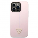 Etui IPHONE 14 PRO Guess Hardcase Silicone Triangle fioletowe
