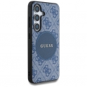 Etui SAMSUNG GALAXY S25+ Guess 4G Round Patch Classic Logo MagSafe niebieskie