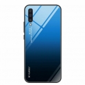 Etui Szklane Glass case Gradient IPHONE XR czarno-niebieskie