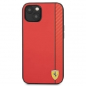 Oryginalne Etui IPHONE 13 Ferrari Hardcase On Track Carbon Stripe (FESAXHCP13MRE) czerwone