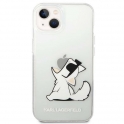 Oryginalne Etui IPHONE 14 PLUS Karl Lagerfeld Hardcase Choupette Fun transparentne