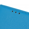 Etui HUAWEI P40 LITE E / Y7p Portfel skórzany z klapką Litchi niebieskie