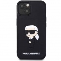 Oryginalne Etui IPHONE 14 Karl Lagerfeld Hardcase Rubber Ikonik 3D (KLHCP14S3DRKINK) czarne