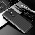 Etui XIAOMI REDMI 9 Pancerne Shockproof Carbon Fiber niebieskie