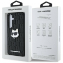 Etui SAMSUNG GALAXY S25 Karl Lagerfeld Leather Monogram Pin Logo Choupette Head czarne