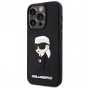 Oryginalne Etui IPHONE 14 PRO MAX Karl Lagerfeld Hardcase Rubber Ikonik 3D (KLHCP14X3DRKINK) czarne