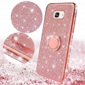 Etui Diamond Ring Glitter Brokat IPHONE X różowe
