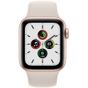 Smartwatch Apple Watch SE GPS 40mm Aluminium złoty z księżycowa poświata paskiem Sport