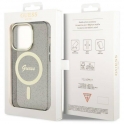 Oryginalne Etui IPHONE 14 PRO MAX Guess Hardcase Glitter Gold MagSafe (GUHMP14XHCMCGK) czarne