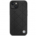 Mercedes Oryginalne Etui IPHONE 14 BMW Leather Quilted czarne