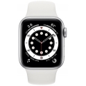 Smartwatch Apple Watch Series 6 GPS + Cellular 40mm Aluminium srebrny z białym paskiem Sport