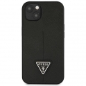 Oryginalne Etui IPHONE 14 Guess Hardcase Saffianotriangle Logo (GUHCP14SPSATLK) czarne