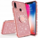 Etui Diamond Ring Brokat XIAOMI REDMI NOTE 7 różowe