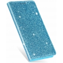 Etui SAMSUNG GALAXY A71 portfel z klapką Flip Magnet Shine Brokat miętowe